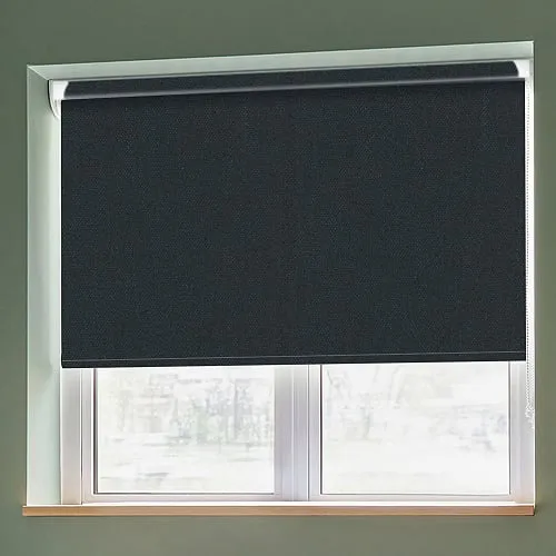 Polaris Black Grip Fit Roller Blinds
