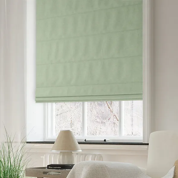 Clarence Velvet Made To Measure Roman Blind Sage