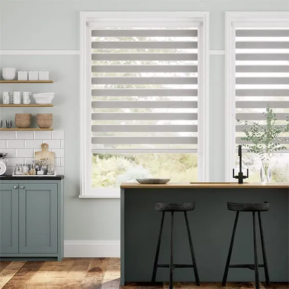 Perfect Fit Enjoy Luxe Glimmer Grey Roller Blind