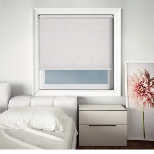 Weave White Cordless Roller Blind