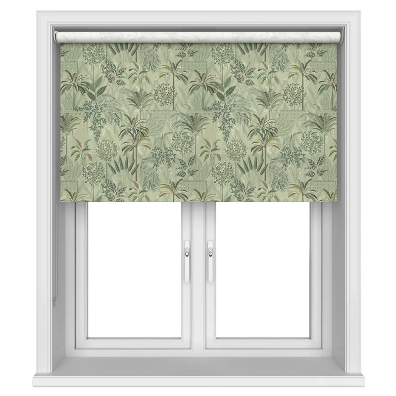 Sara Miller Palm Garden Soft Olive Blinds Uk