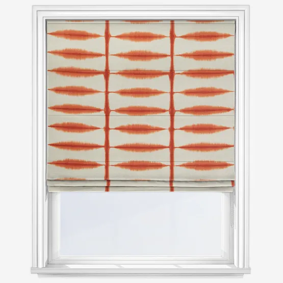 Scion Shibori Chilli Linen Roman Blind