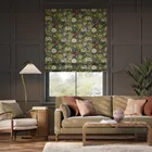 Passiflora Velvet Slate Roman Blind
