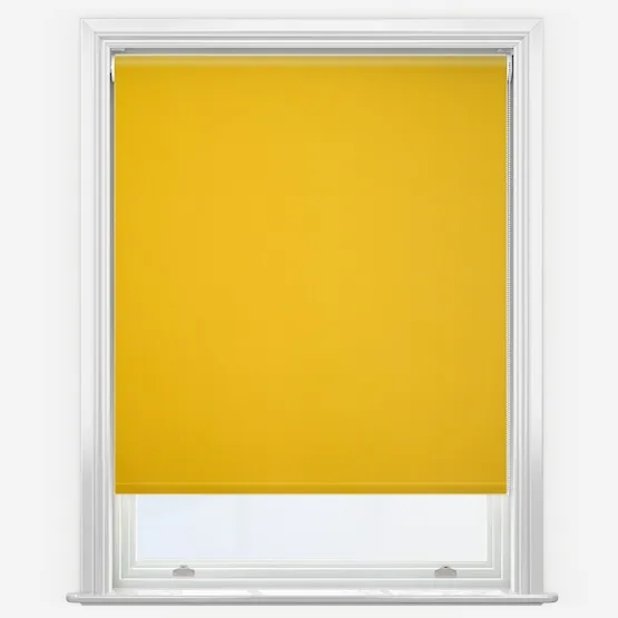 Pop Blackout Saffron Roller Blind