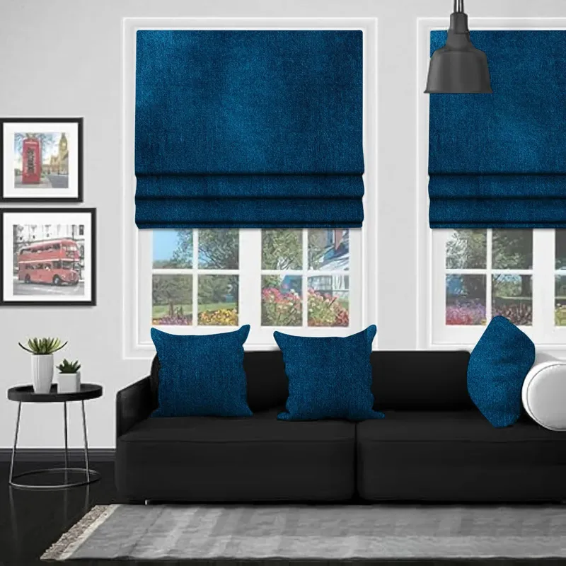 Eb Ankara Blue Roman Blind