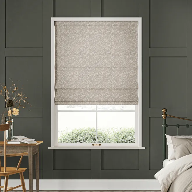 William Morris At Home Willow Jute - Designer Roman Blind