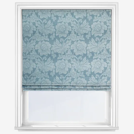 Provence French Blue Roman Blind