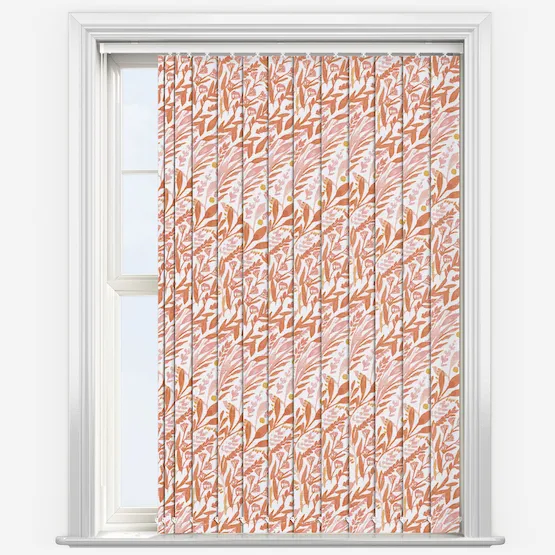 Petal Blackout Terracotta Blush Vertical Blind