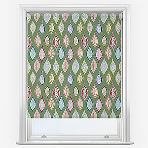 Sonova Studio Boho Leaves Olive Green Roller Blind