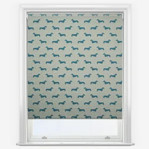 Emily Bond Peggy True Blue Roller Blind