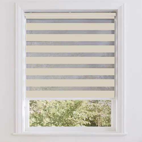 Sundown Cream (Blackout/sheer) Day & Night Roller Blinds