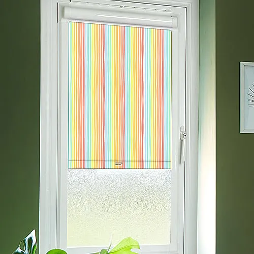 Topsy Rainbow (Blackout) Perfect Fit Blackout Roller Blinds