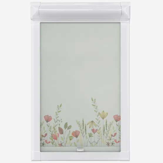 Wild Garden Poppy Perfect Fit Roller Blind
