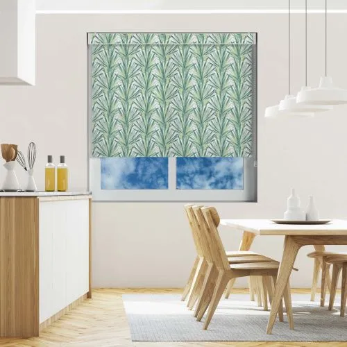 Leso Palm Muted Pelmet Roller Blind