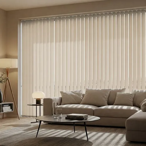 Atlantex Asc Dark Beige Flame Retardant Vertical Blinds