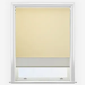 Optima Blackout Natural & Natural Double Roller Blind