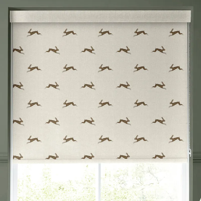 Emily Bond Alice Made To Measure Blackout Roller Blind Stone