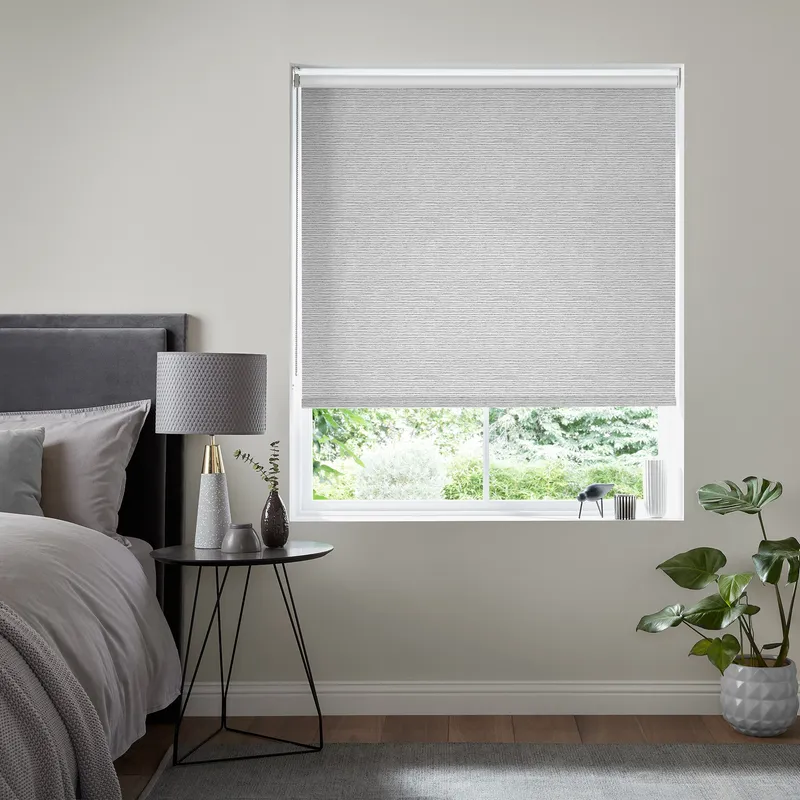 Insta Fit No Drill Wave Blackout Grey Roller Blinds - Fit In 30 Secs