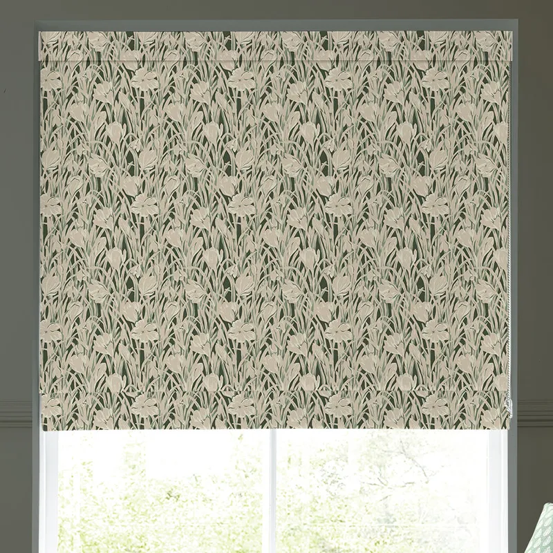 Emily Bond Crocus Made To Measure Roman Blind Green