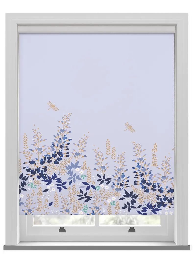 Sara Miller Wisteria Pale Blue Roller Blind