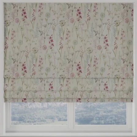 Wild Flower Made To Measure Roman Blind Heather