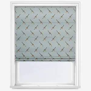 Sophie Allport Giraffe Duck Egg Roman Blind