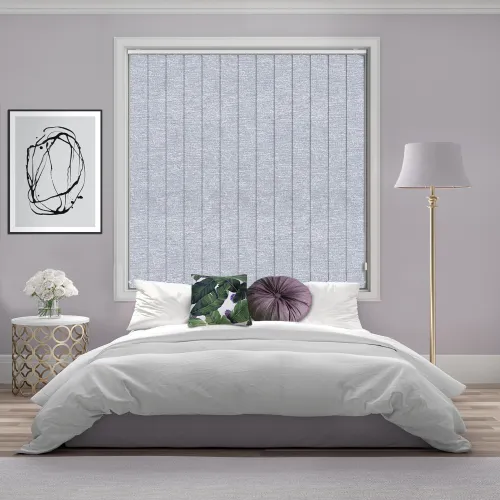 Cody Shimmer Silver Vertical Blind