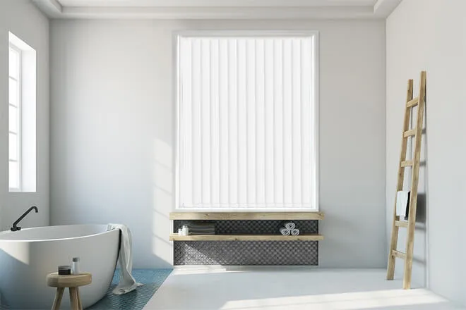 Code White - Waterproof Blackout Vertical Blind