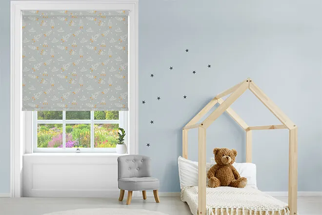 Spaceships - Children's Blackout Roller Blind