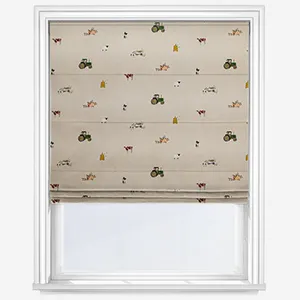 Sophie Allport On The Farm Neutral Roman Blind
