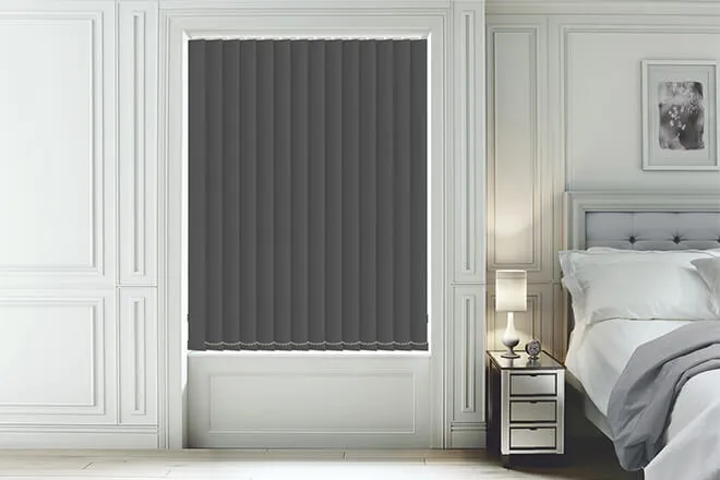 Maeve Black - Textured Blackout Vertical Blind