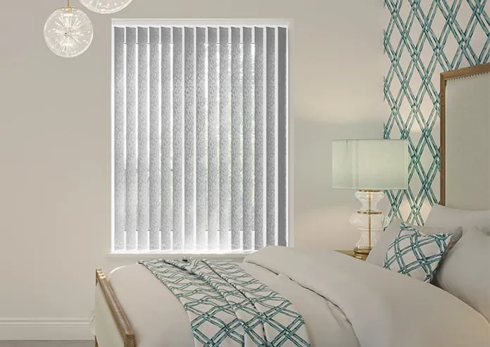 Jasmine (Blackout) Silver - Vertical Blind