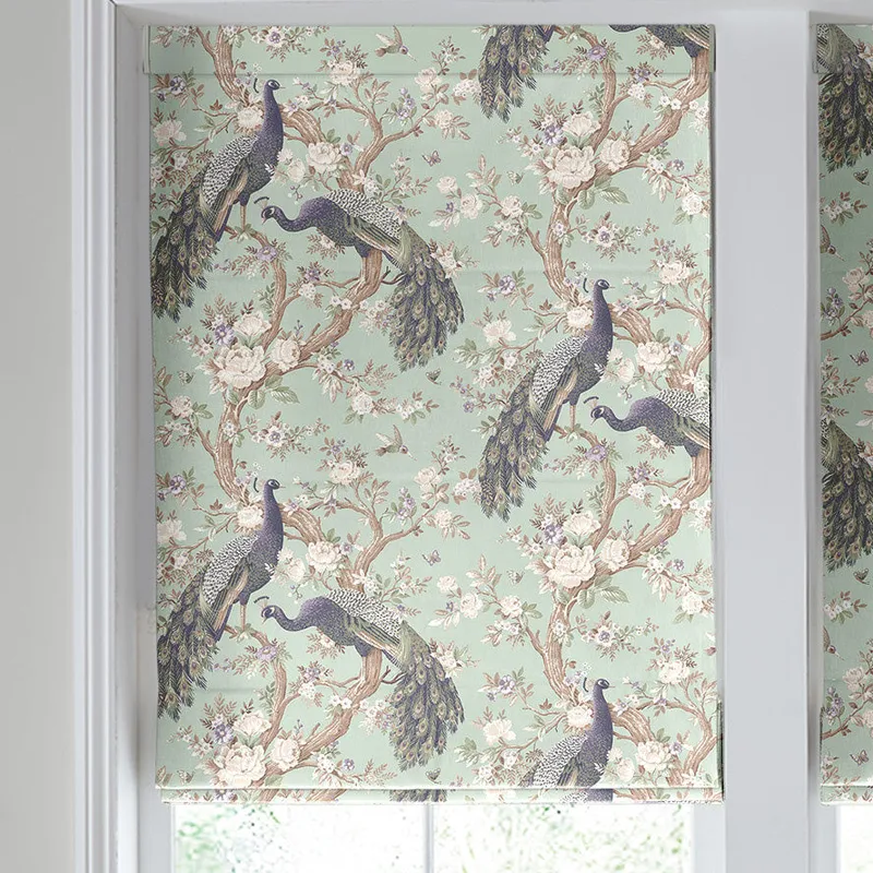 Laura Ashley Belvedere Made To Measure Roman Blind Duckegg