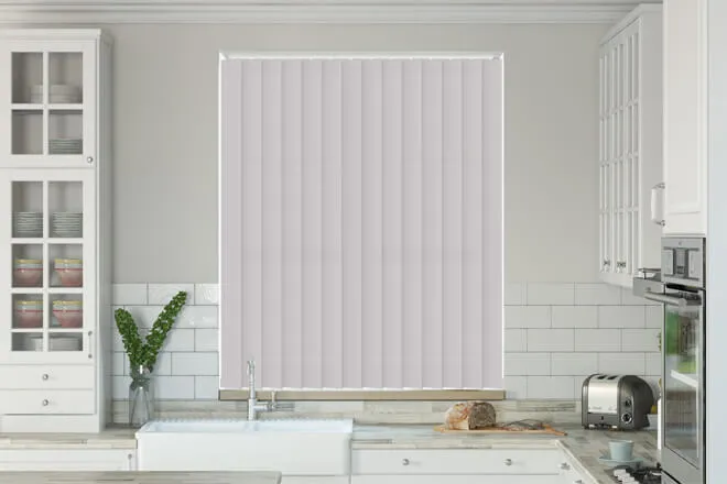 Chloe Stone Grey - Moisture Resistant Vertical Blind