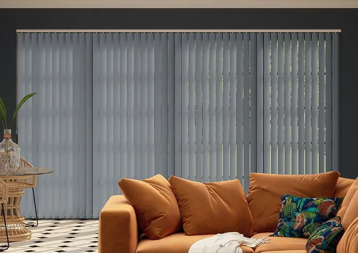Trinity (Blackout) Steel - Vertical Blind