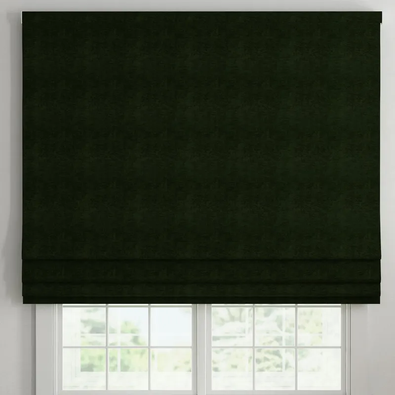 Ante Decor Altro Made To Measure Roman Blind Bottle Green