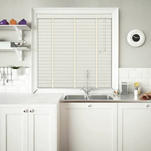 Warm Almond With Duck Tape Venetian Blind