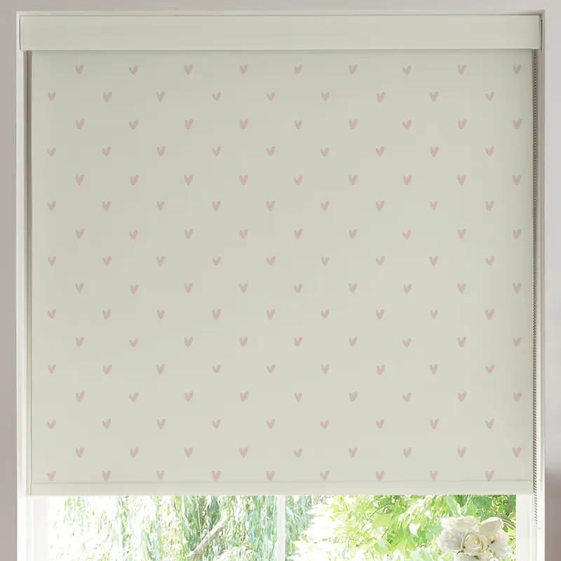 Sophie Allport Hearts Made To Measure Roller Blind Blush