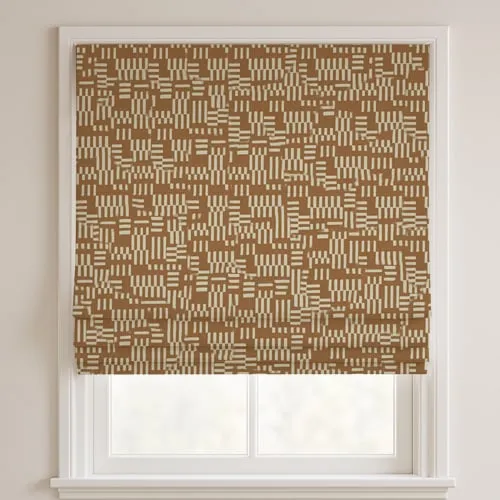 Pinto Rust Deluxe Roman Blinds