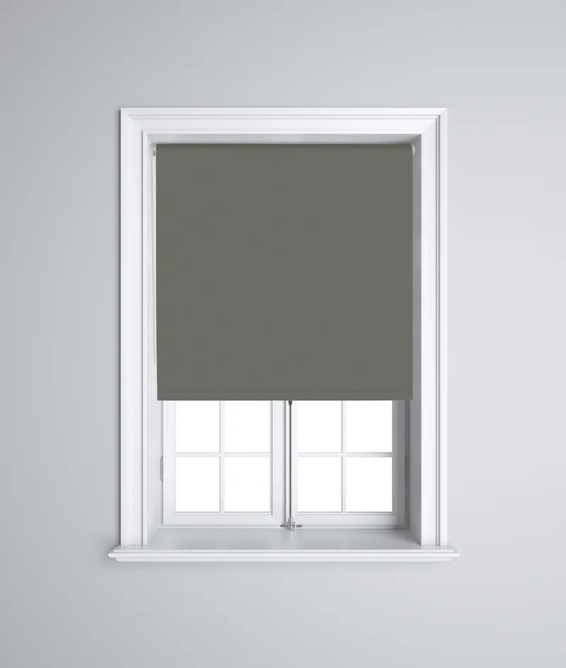 Darktex Fr Dark Grey 3m 230v Relay Operated Electric Roller Blinds