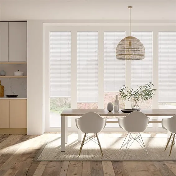Bifold Clickfit Voile Classic White Pleated Blind