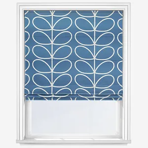 Orla Kiely Jumbo Linear Stem Marine Roman Blind
