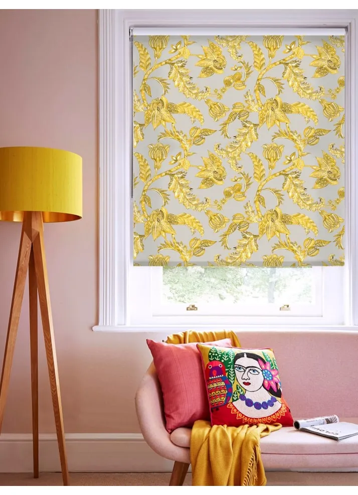 Java Mustard Roller Blind By Boon &Amp; Blake