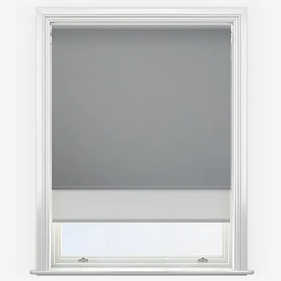 Double Roller Carnival Blackout Shadow & Grey Double Roller Blind