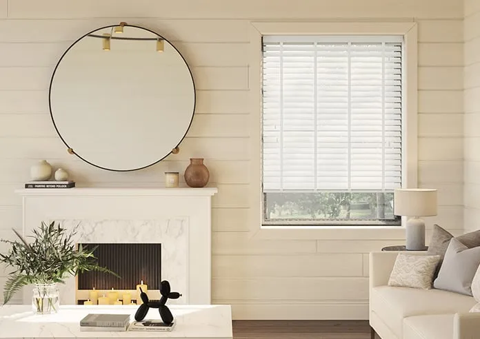 Ecowood Deluxe Absolute White Fine Grain - Venetian Blind