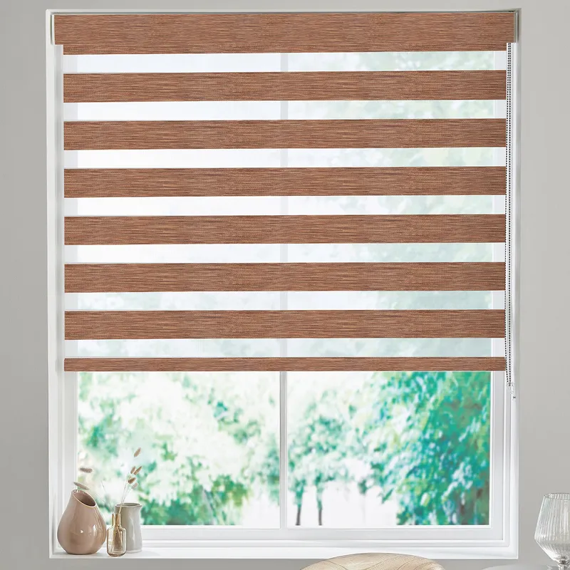 Nura Made To Measure Day Night Blind Teak
