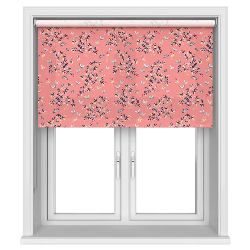 Sara Miller Butterflies & Trellis Peach Blinds Uk