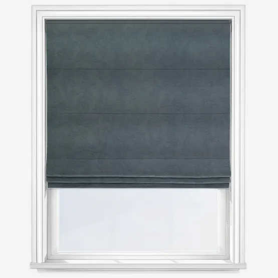 Bordeaux French Blue Roman Blind