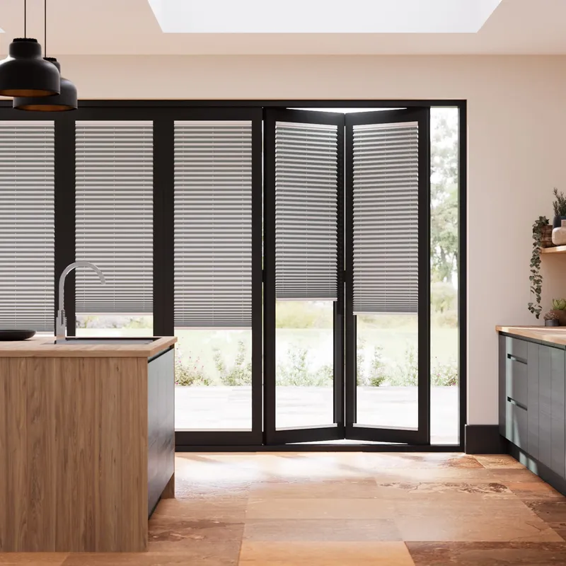 Bifold Clickfit Premier Argent Pleated Blind