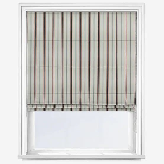 Salcombe Stripe Multi Roman Blind